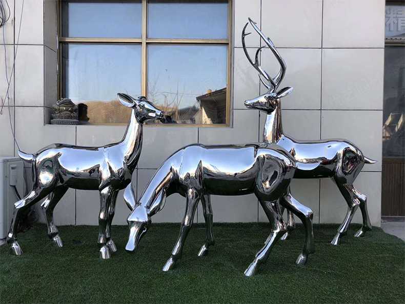 不銹鋼雕塑制作,不銹鋼鹿雕塑 不銹鋼雕塑制作,不銹鋼鹿雕塑